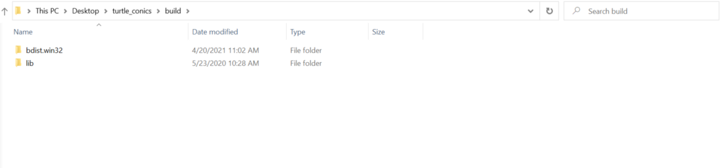 The “build” folder